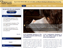Tablet Screenshot of parallaxprep.com